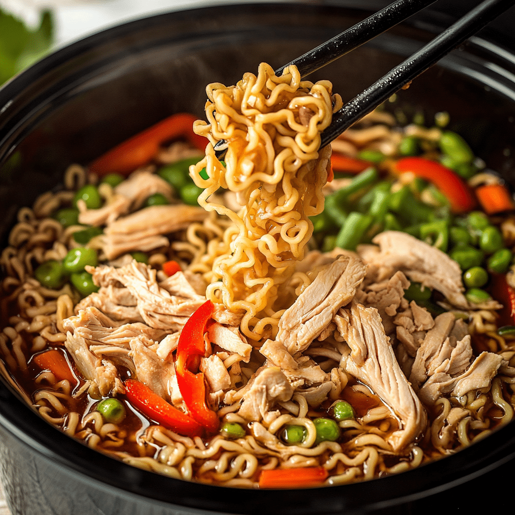 Slow Cooker Chicken Ramen