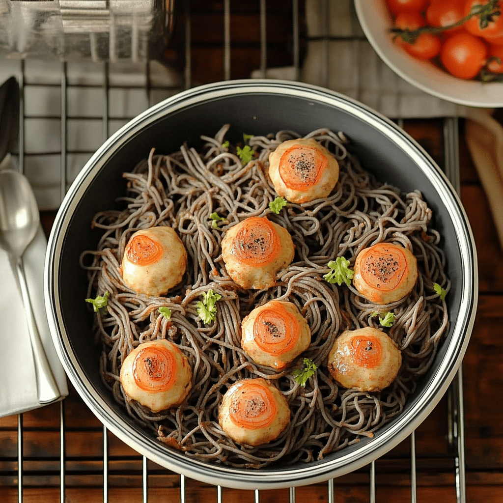 Diablo Eyeballs Taco Meatballs