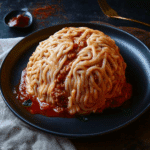 Meatball Stuffed Pasta Brain