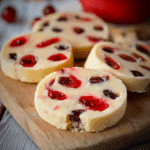 Maraschino Cherry Shortbread Cookies