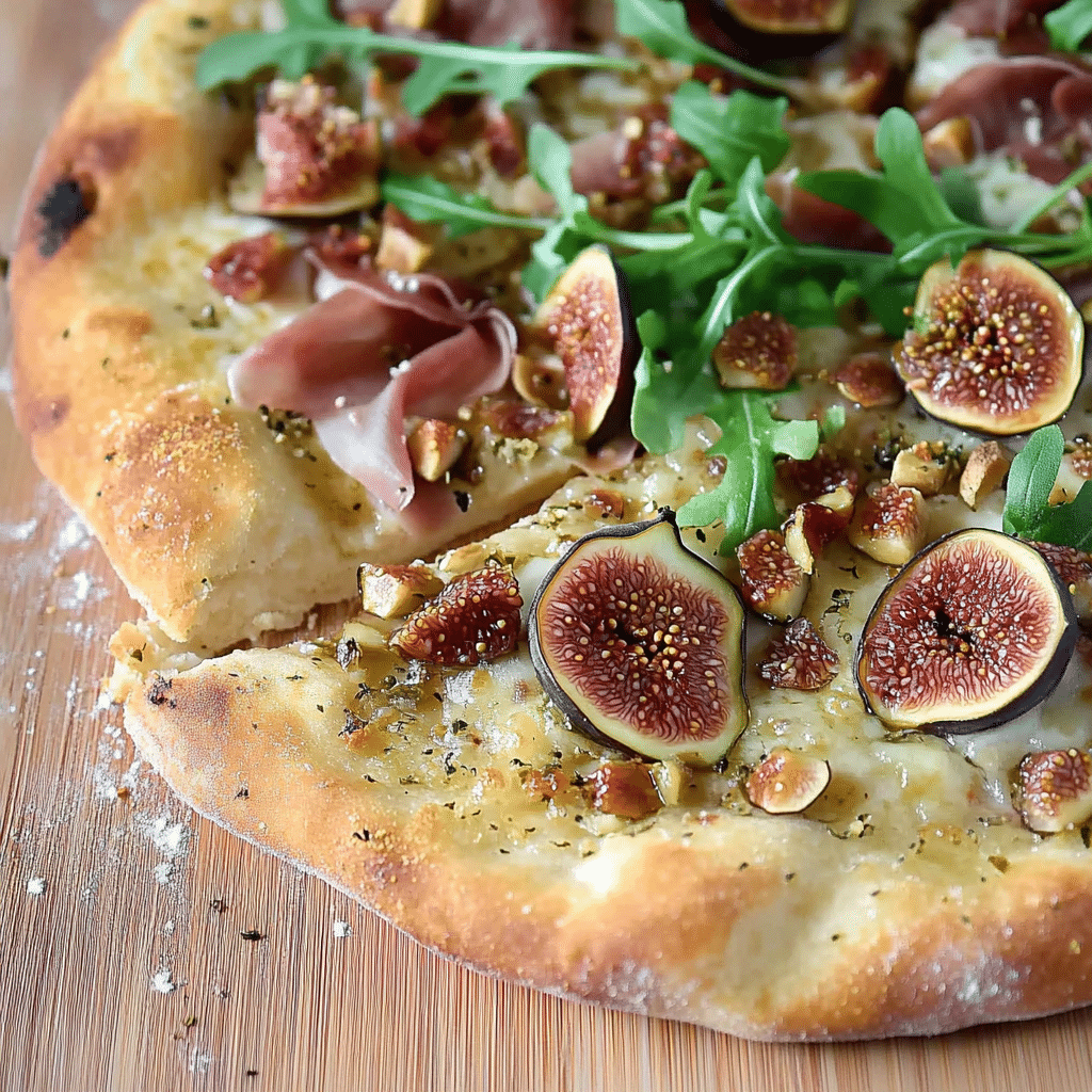 fig and prosciutto pizza
