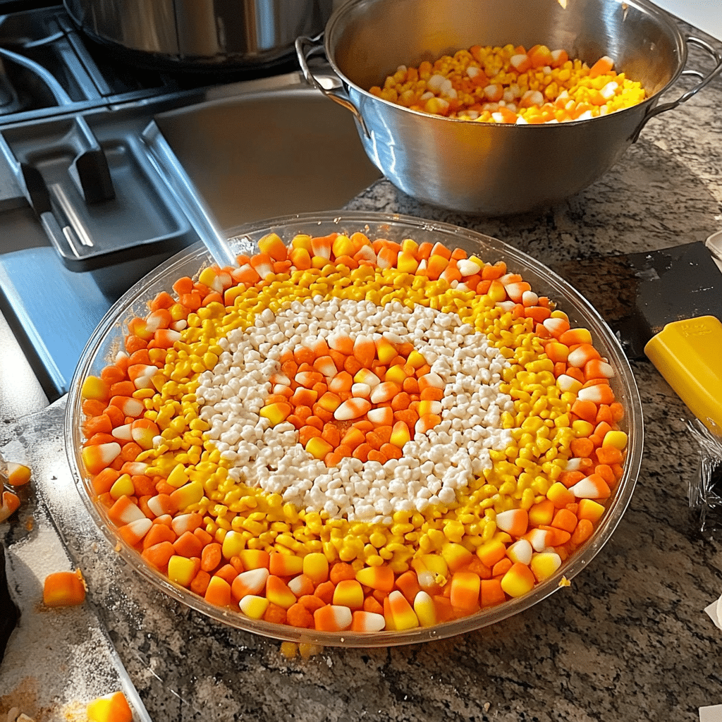 Candy Corn Rice Krispies