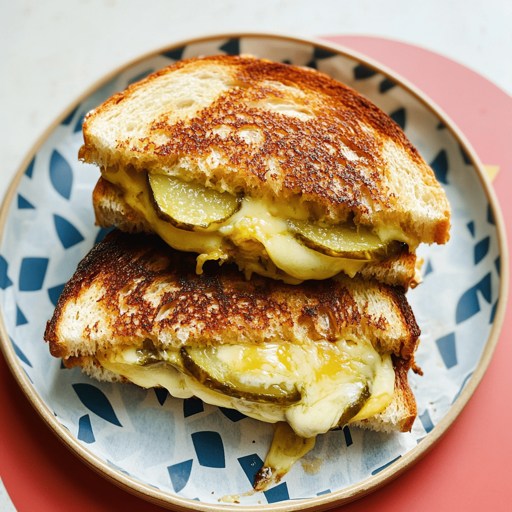 Dill Pickle Grilled Cheese Sandwich