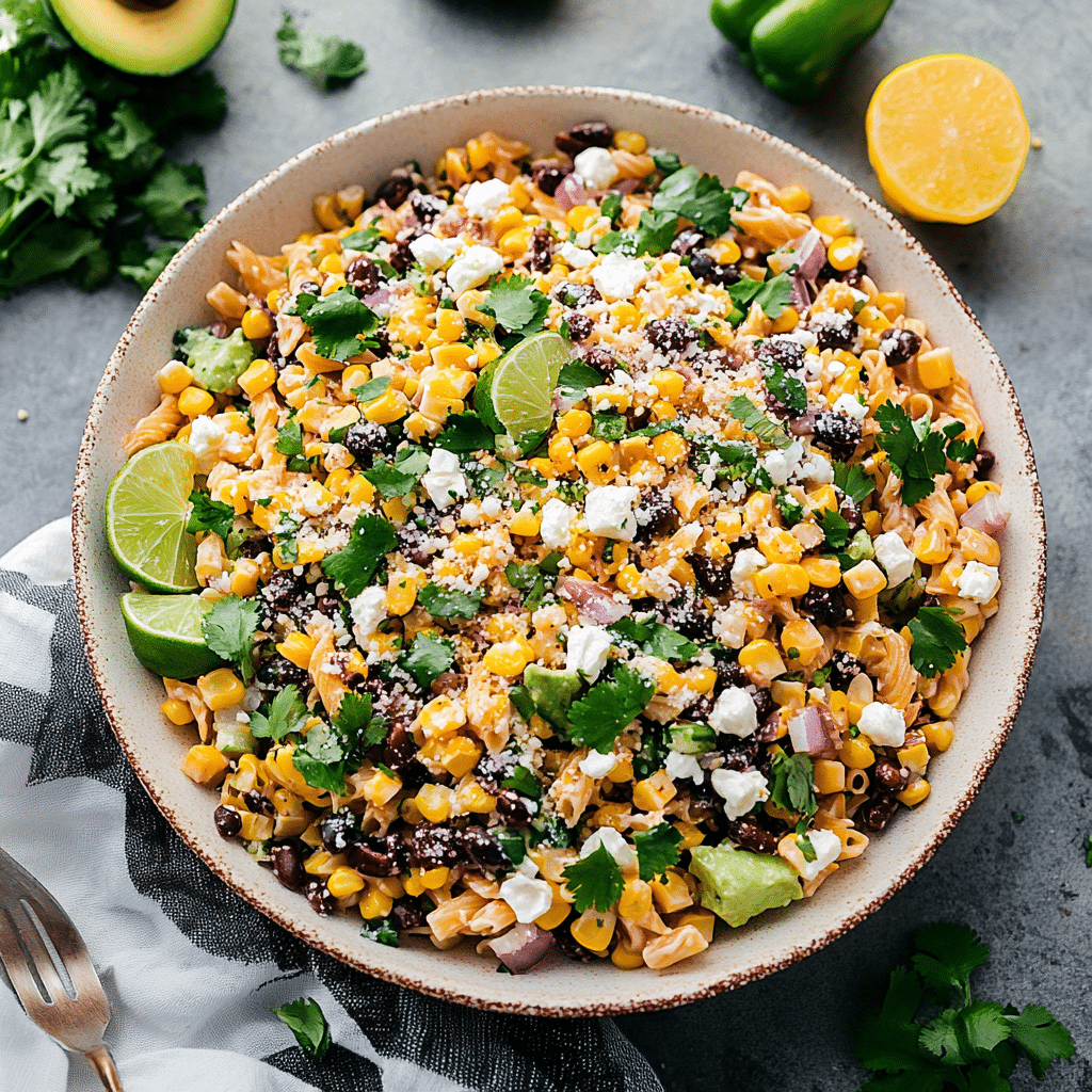 Mexican Street Corn Pasta Salad
