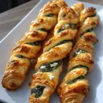 spinach feta puff pastry twists