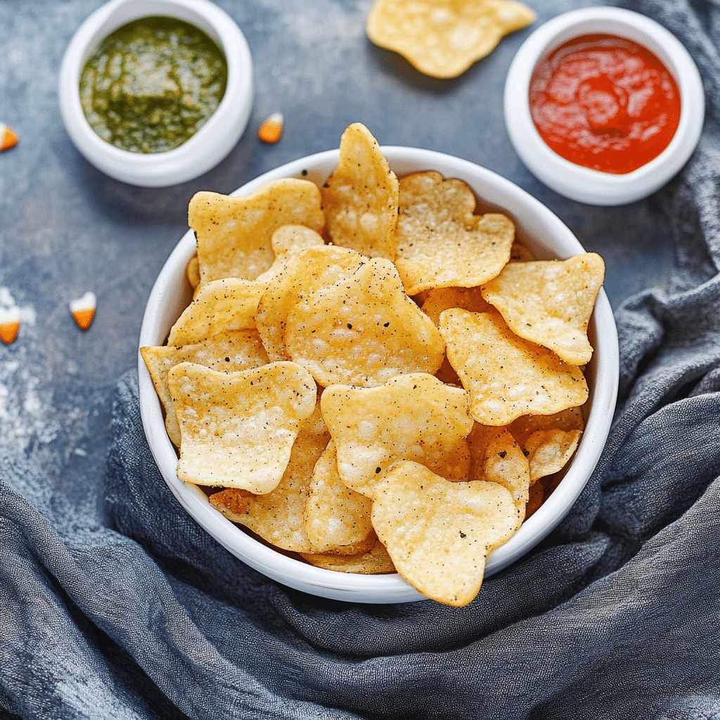Spooky Baked Halloween Chips