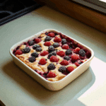 High Protein Triple Berry Bake