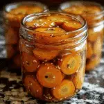 Hot Honey Pickled Carrots