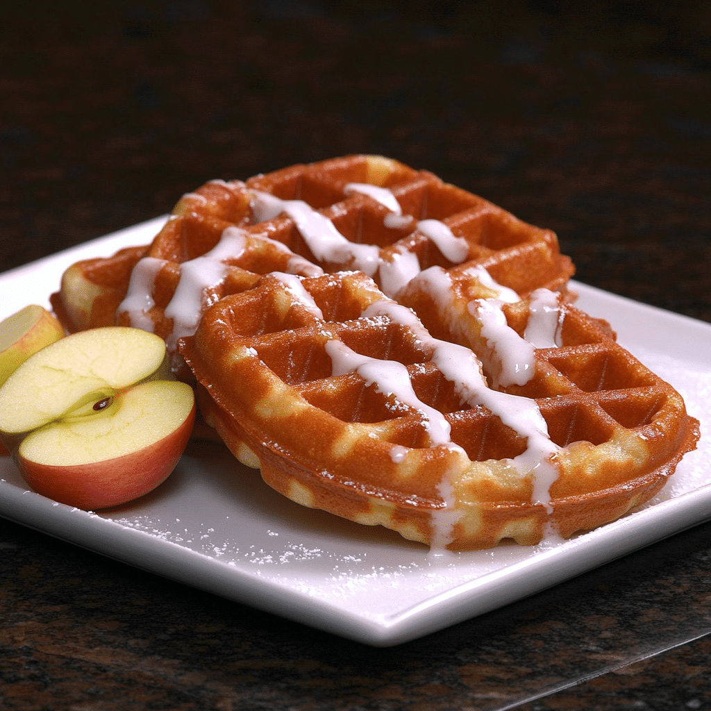 Mini Apple Fritter Waffle Donuts