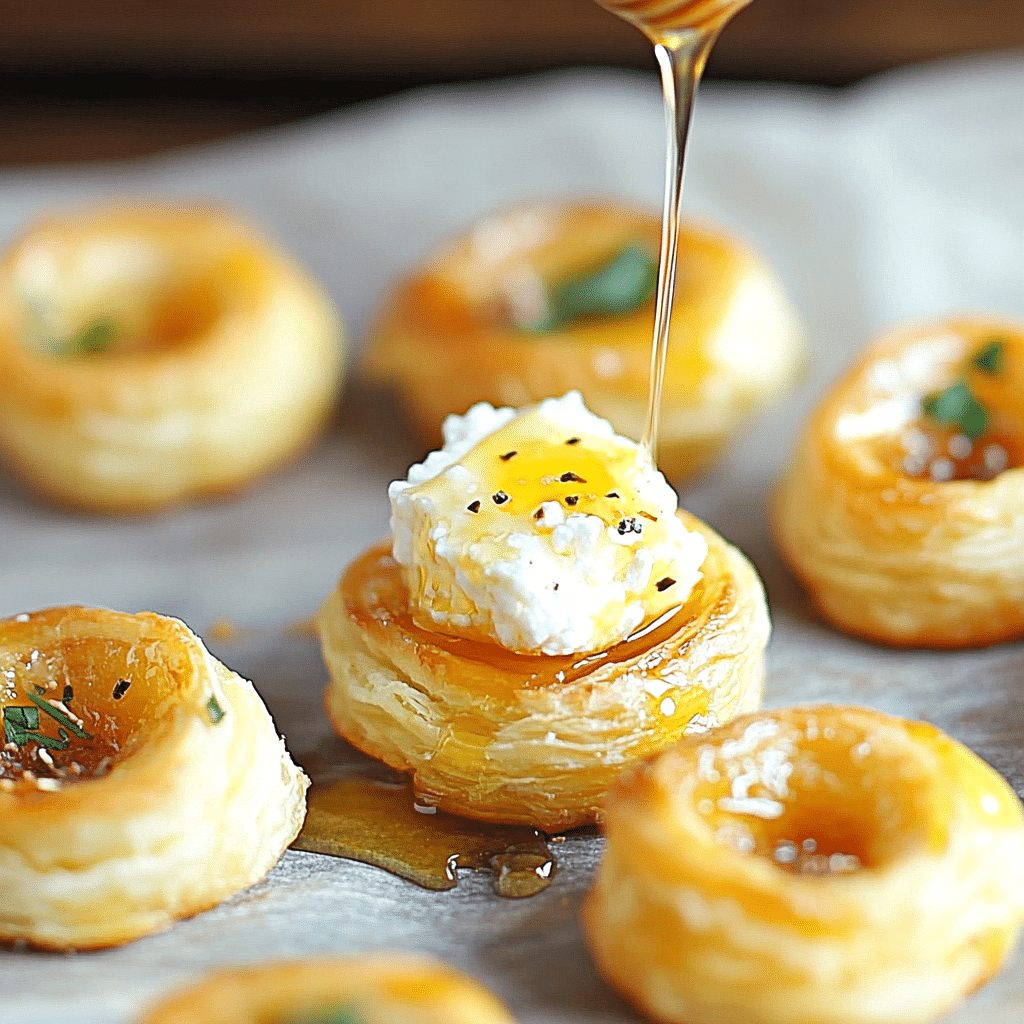Goat Cheese and Honey Bites