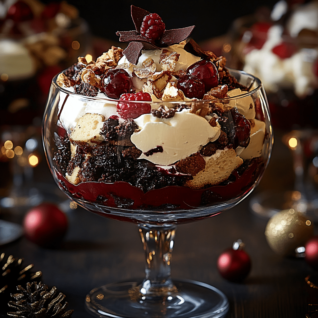 Black Forest Trifle for Christmas
