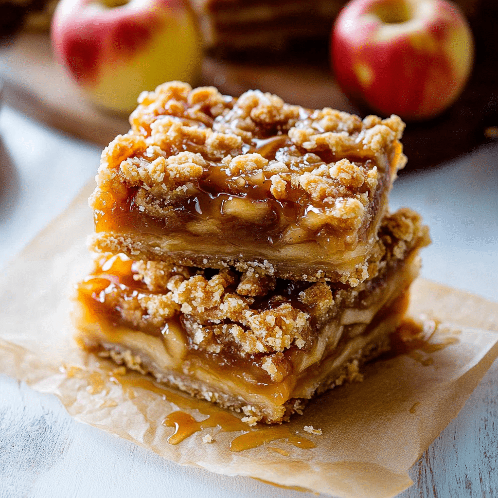 Salted Caramel Apple Pie Bars