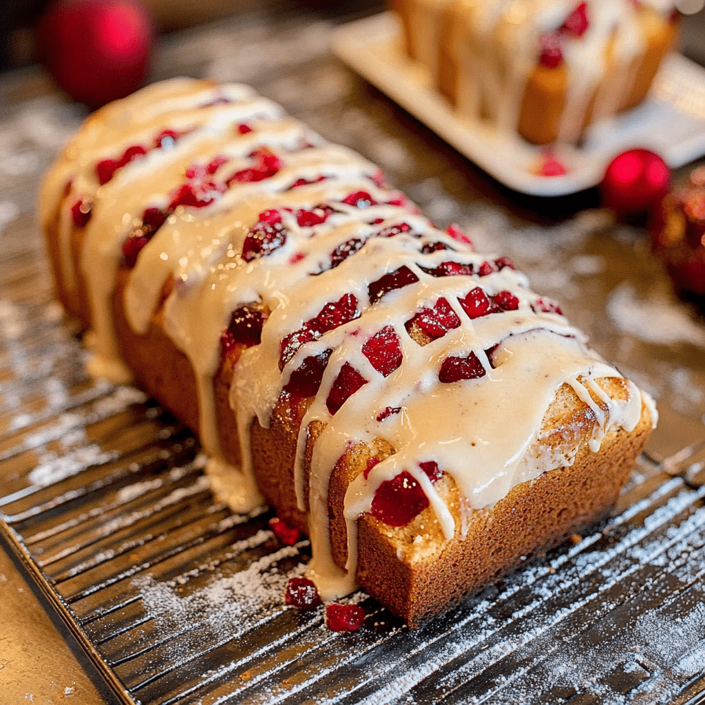 Cranberry Eggnog Bread