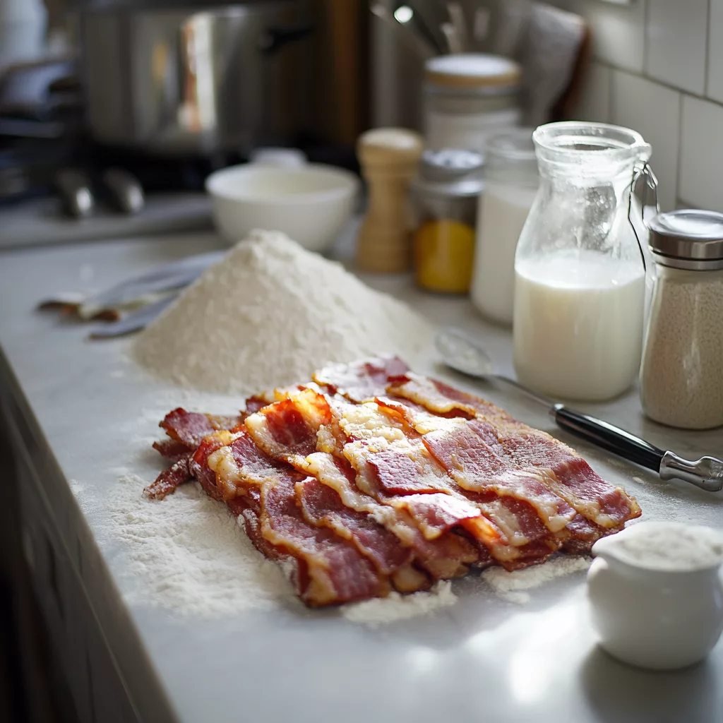 Savory Bacon Dutch Baby with Cheddar Cheese