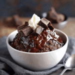 slow cooker chocolate lava brownie pudding