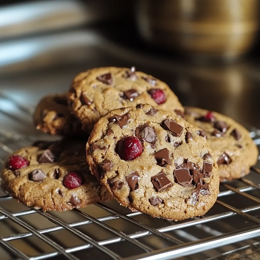 Cherry Chocolate Mocha Cookies
