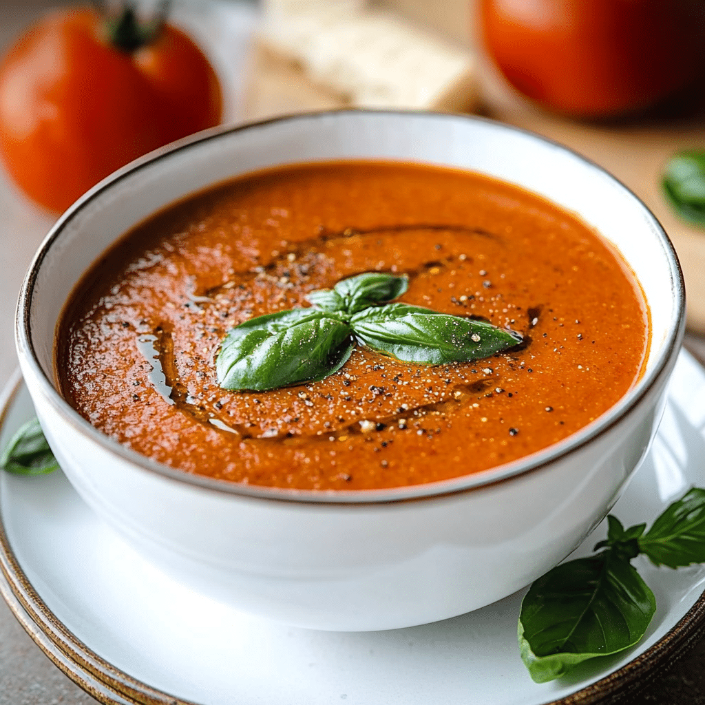 roasted tomato basil soup