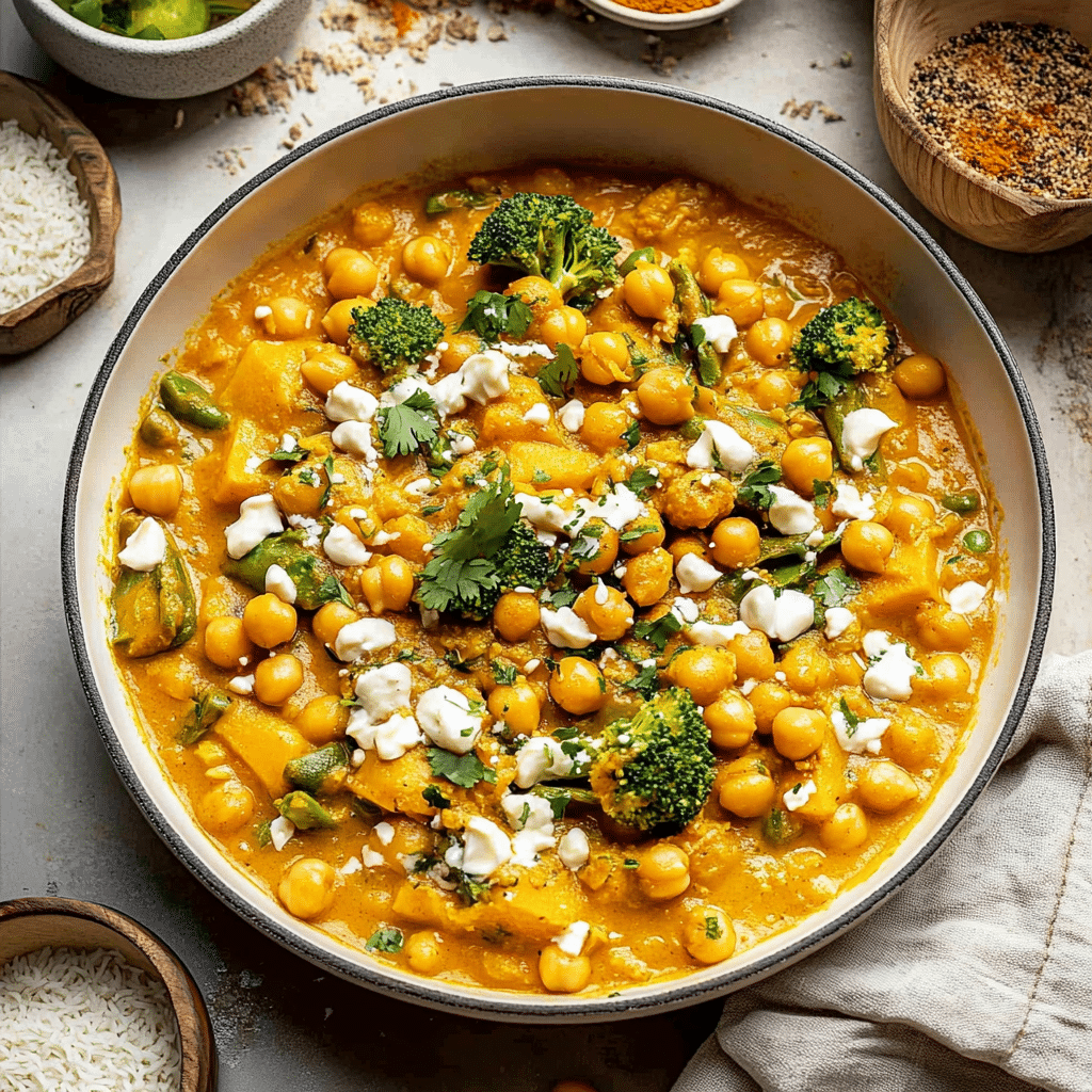 Pumpkin Chickpea Coconut Curry
