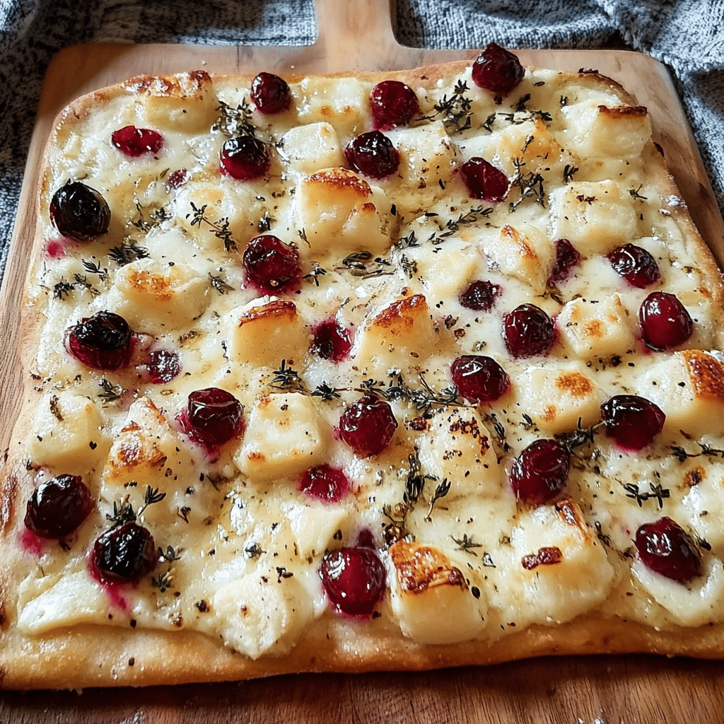 Cranberry and Brie Flatbread