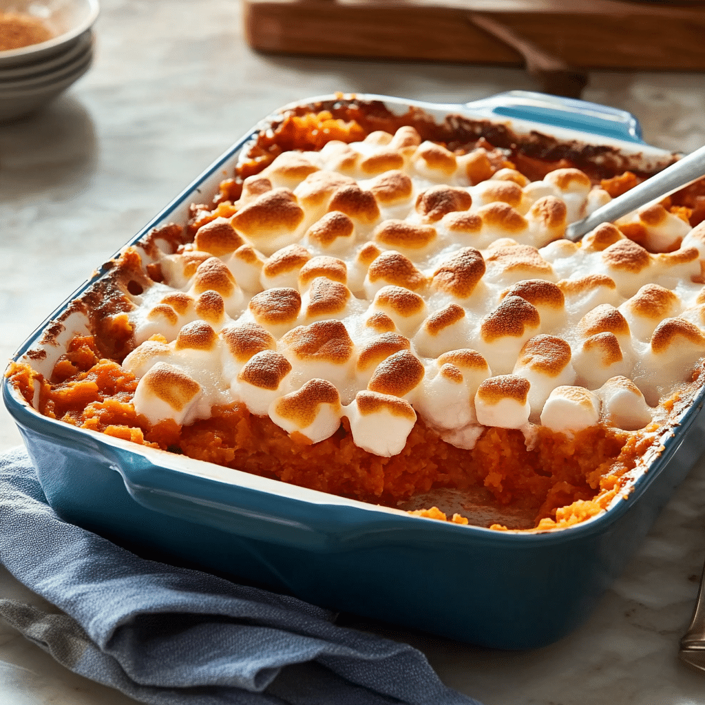 Sweet Potato Casserole With Marshmallows