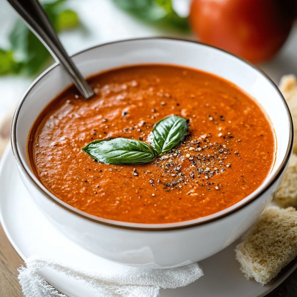 roasted tomato basil soup