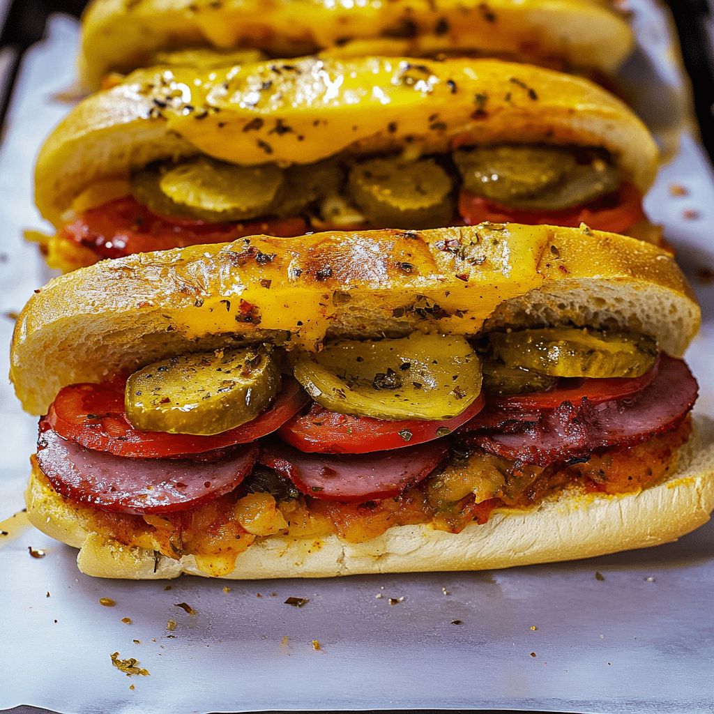 baked Italian subs