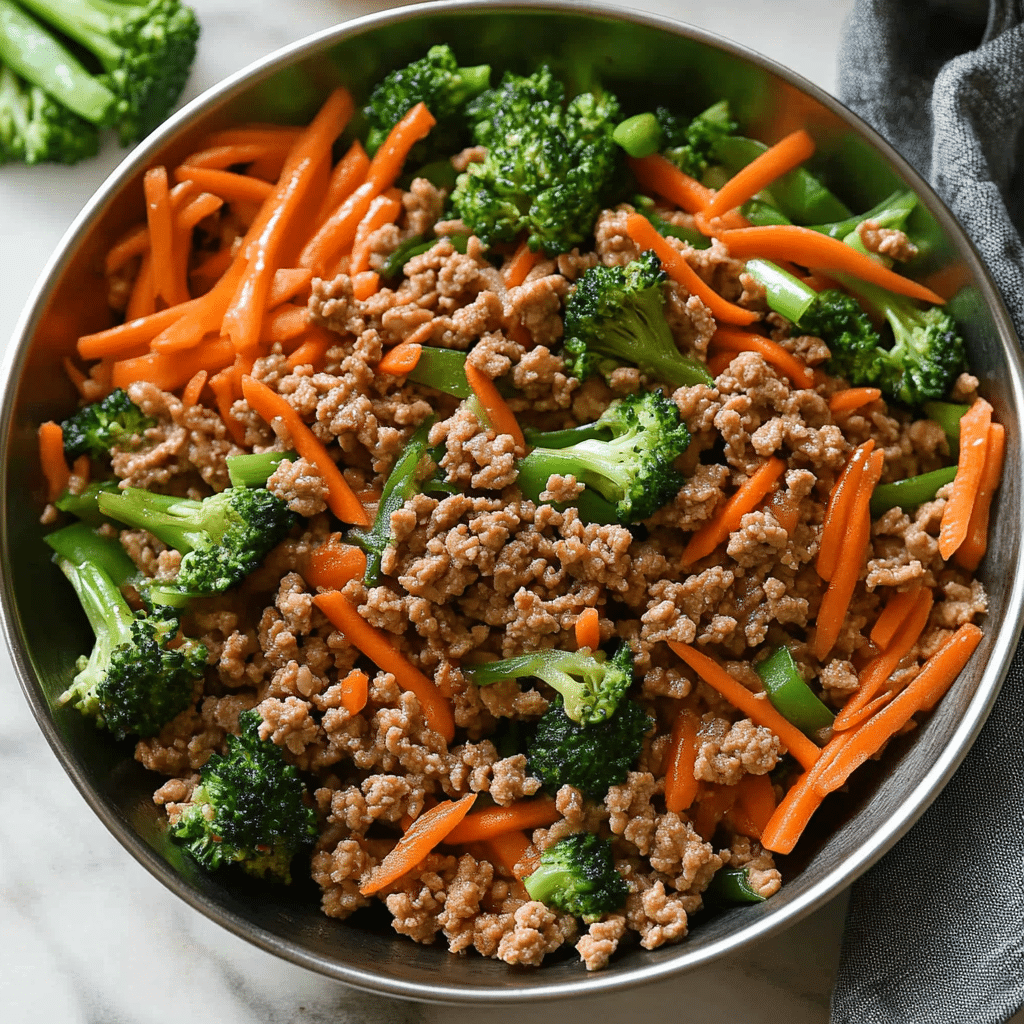 Ground Turkey Teriyaki Rice Bowl