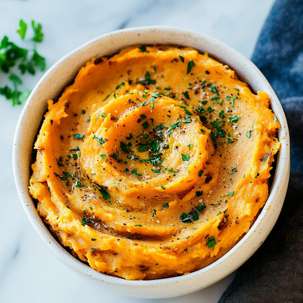 Savory Mashed Sweet Potatoes
