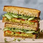 Loaded Cucumber Avocado Sandwich