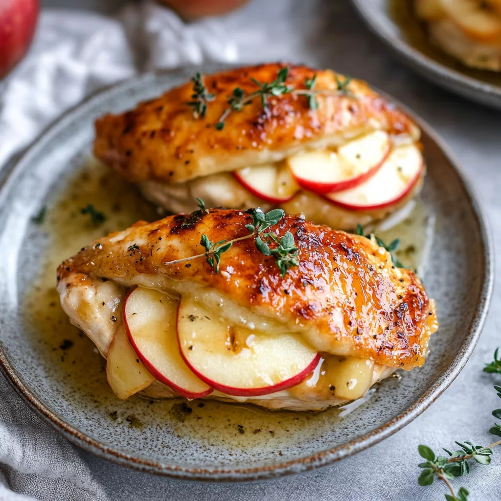 Apple and Brie Stuffed Chicken Breast