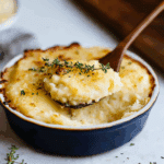baked mashed potatoes with cheddar