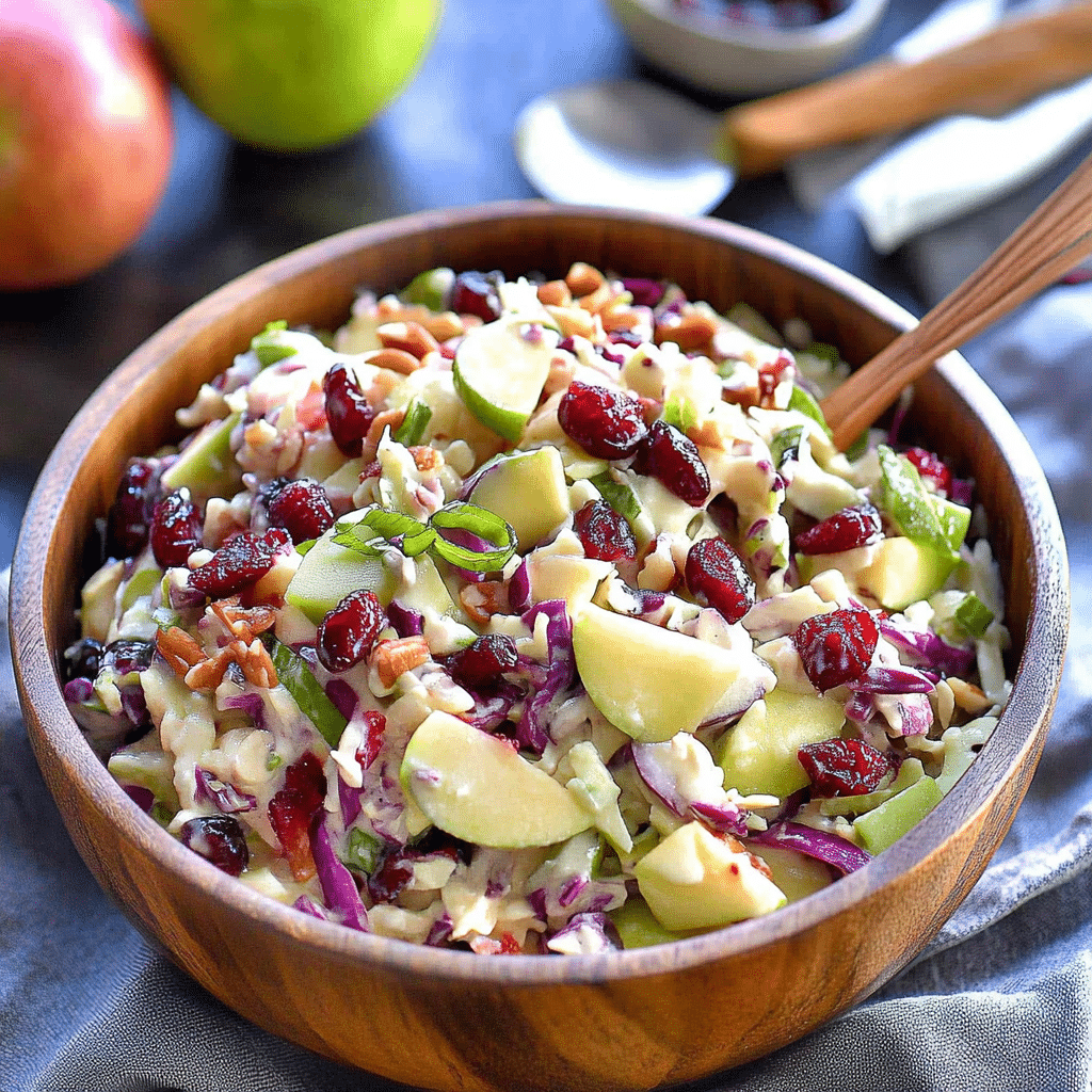 Apple Cranberry Coleslaw