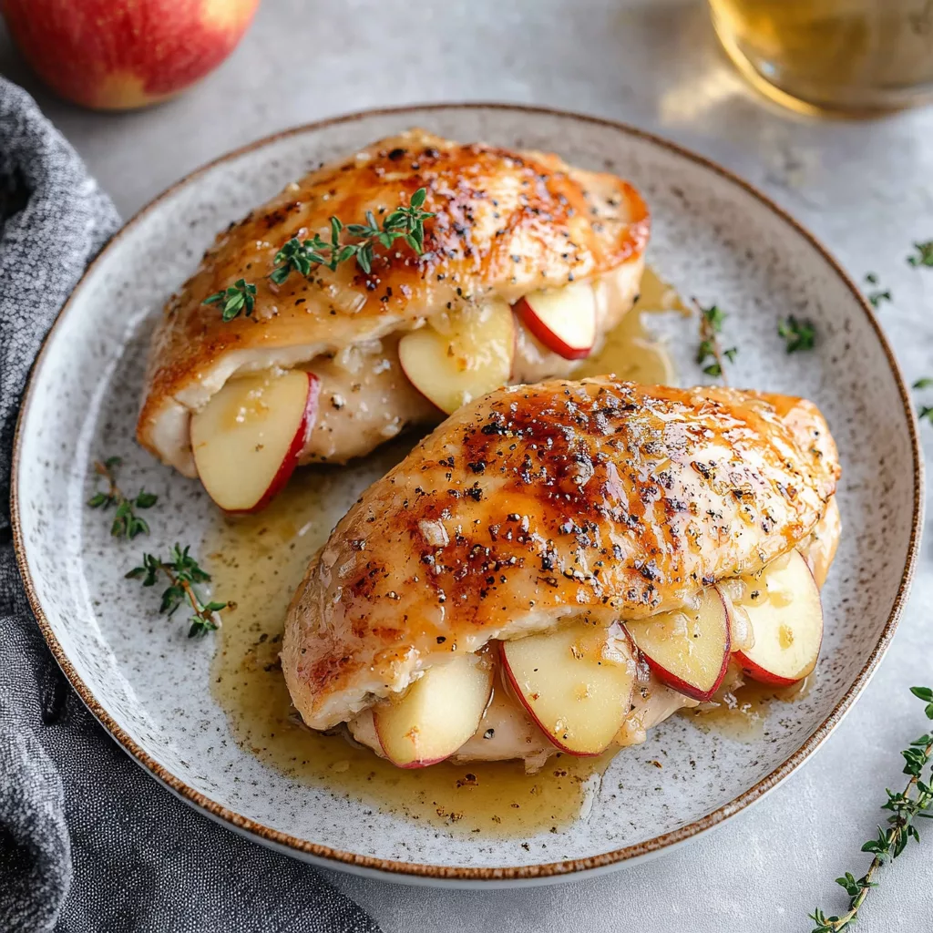 Apple and Brie Stuffed Chicken Breast