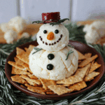 Snowman Cheese Ball Christmas