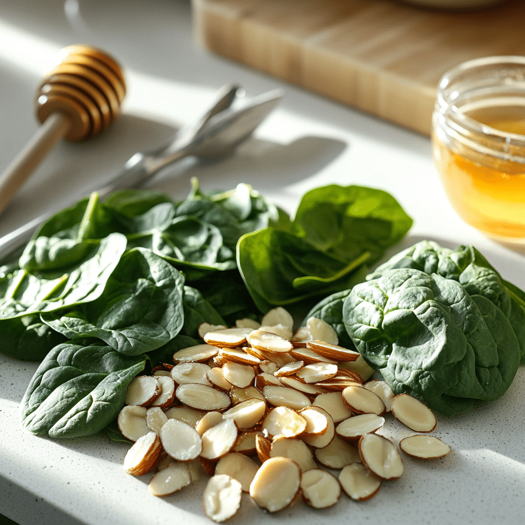 Cranberry Almond Spinach Salad