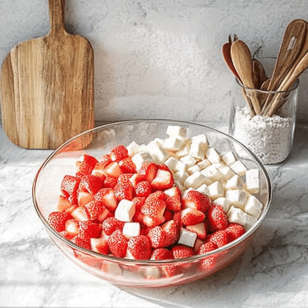 Strawberry Shortcake Fluff Salad