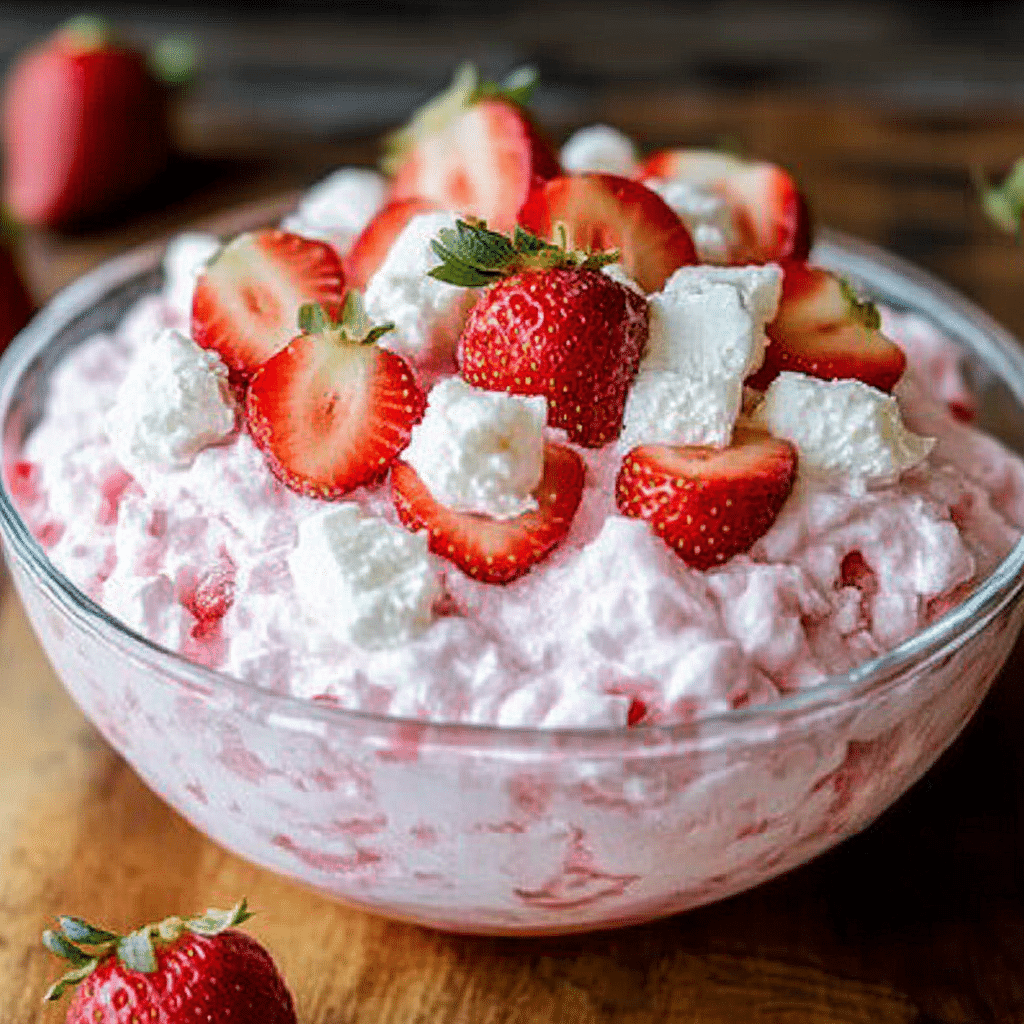 Strawberry Shortcake Fluff Salad