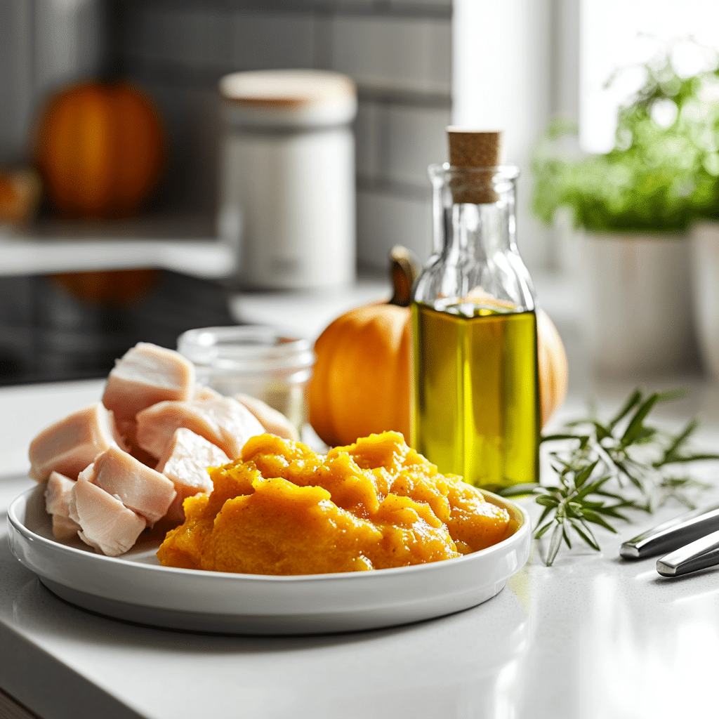 Pumpkin Chicken Meatballs in Sage Cream Sauce