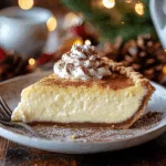 Christmas Eve Cinnamon Vanilla Custard Pie