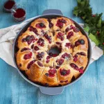 Cranberry and Brie Holiday Pull Apart Bread