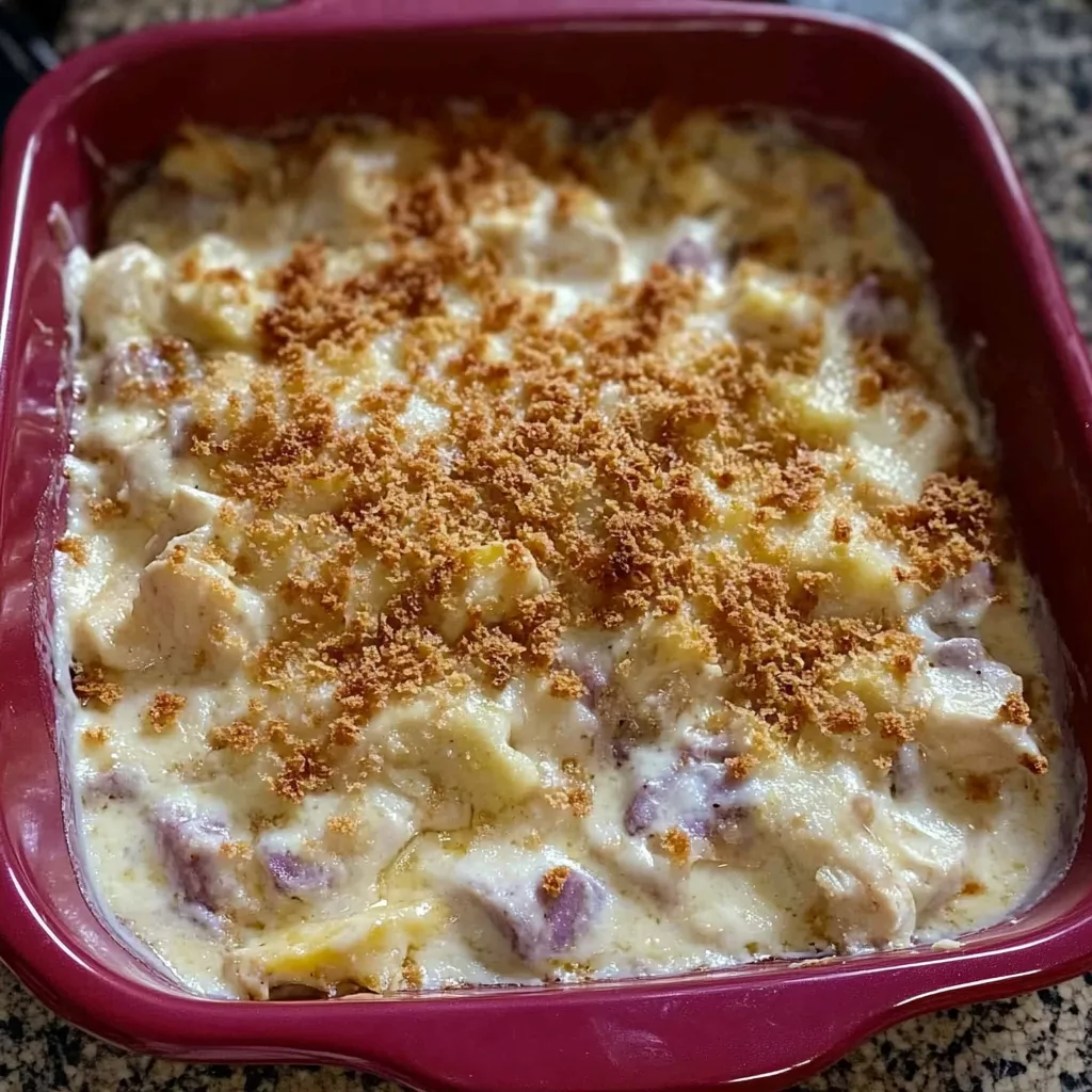 Creamy Chicken Cordon Bleu Casserole