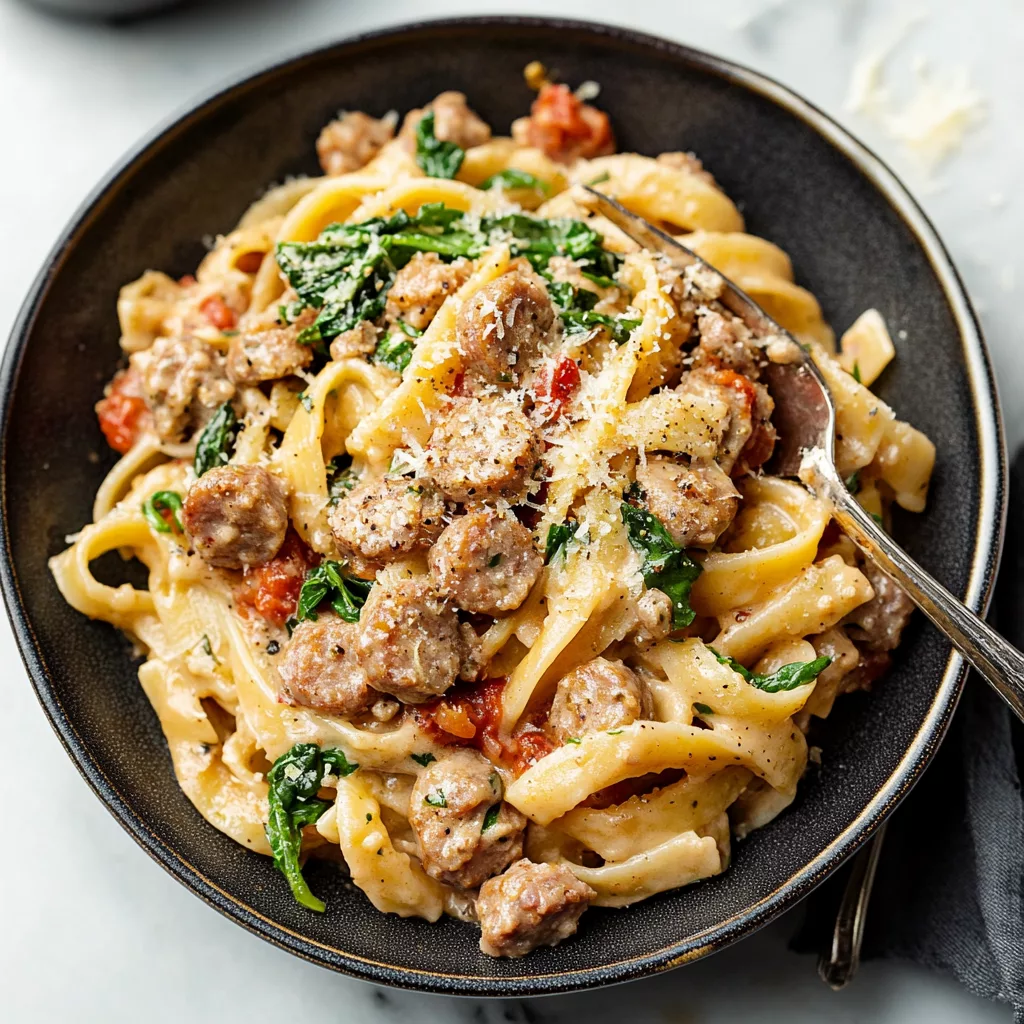 Tuscan Sausage Pasta