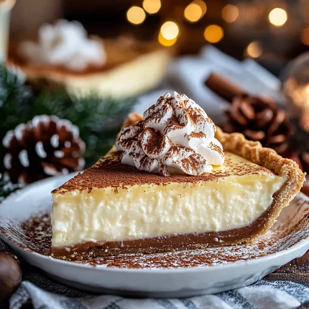 Christmas Eve Cinnamon Vanilla Custard Pie