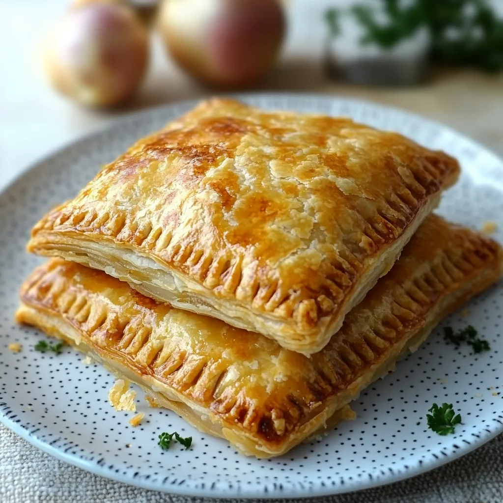 Cheese and Onion Hand Pie