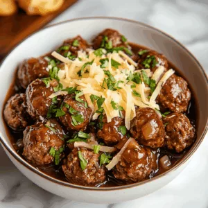 French onion meatballs