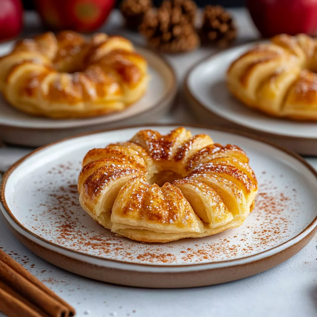 Puff Pastry Apple Donuts