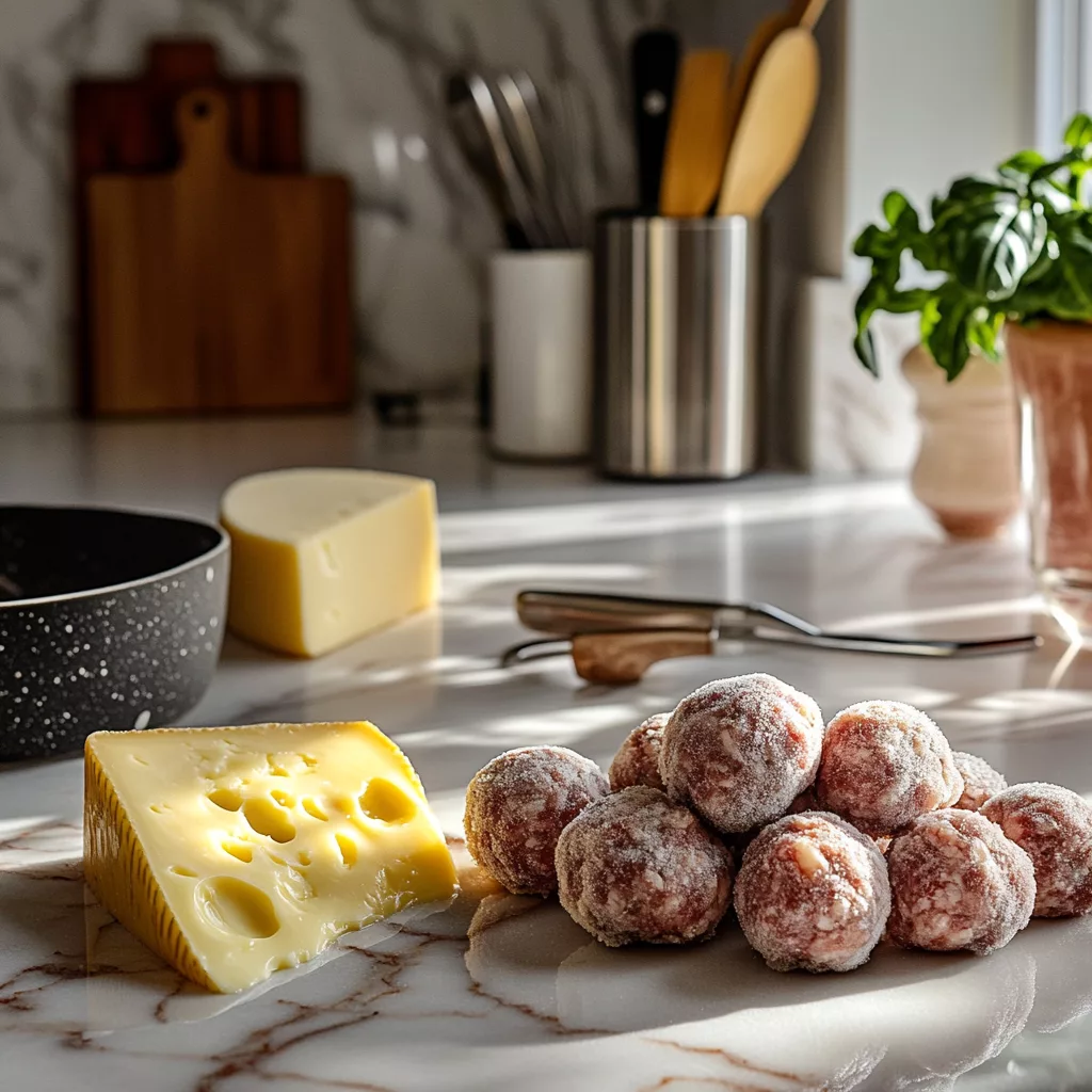 French onion meatballs