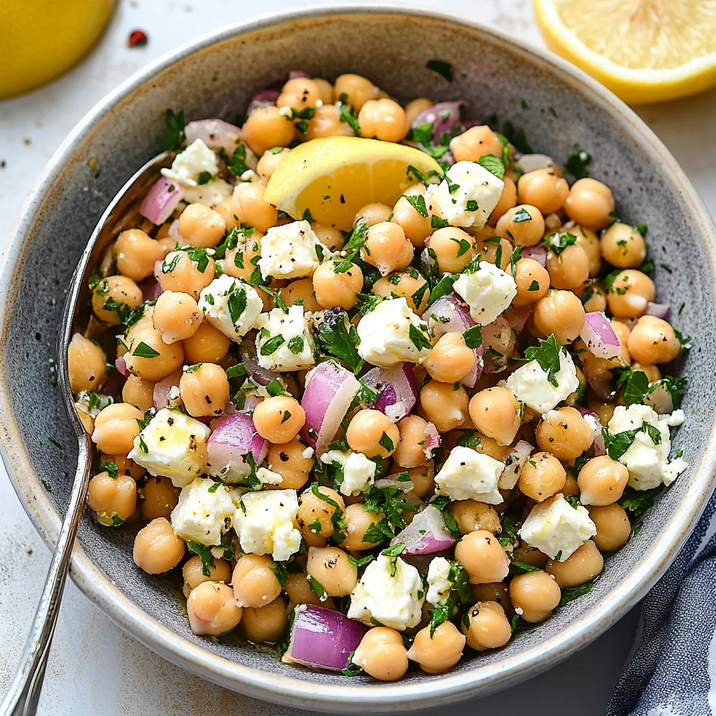 Chickpea Feta Salad