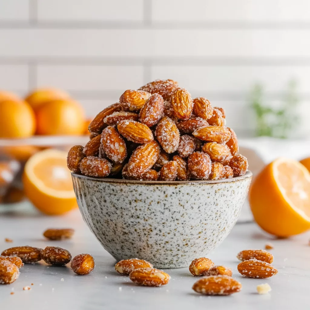Orange Candied Almonds