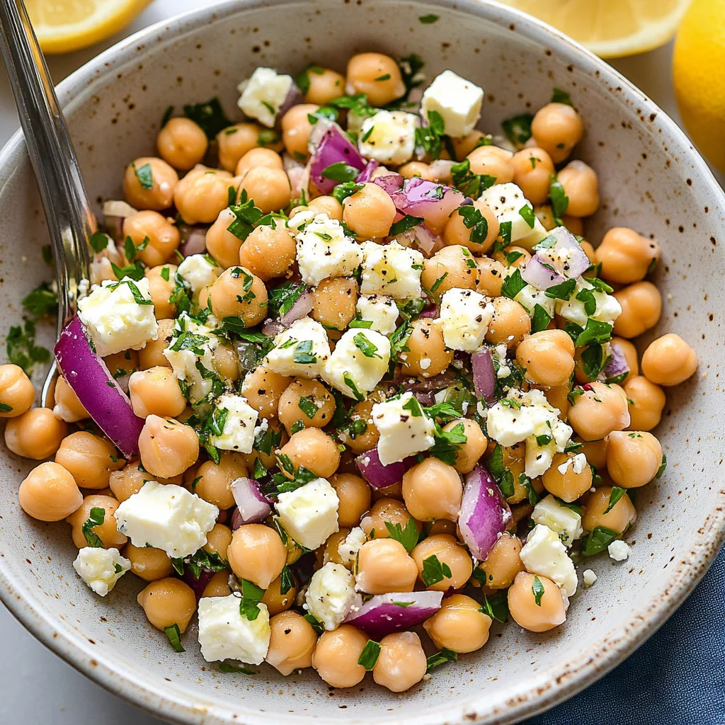 Chickpea Feta Salad